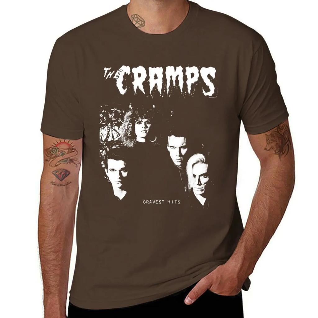 The Cramps Gravest Hits T-shirt t-shirts grafiska t-shirts löst sittande t-shirts animefigurer djurtryck för pojkar herr träningsskjortor