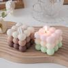Macaron Color Bubble Rubik's Cube Aromatherapy Candle Creative Aromatherapy Souvenir Shape Candle Ornament