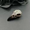 2pcs 18*40mm Mini Raven Skull Resin Replica Raven Magpie Poe Steampunk Gift Idea Zombie Skull Handcrafted Jewelry Accessories