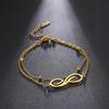 Double Layer Infinities Bracelet for Women Stainless Steel Comfortable Stylish and Versatile Jewelry Special Gifts