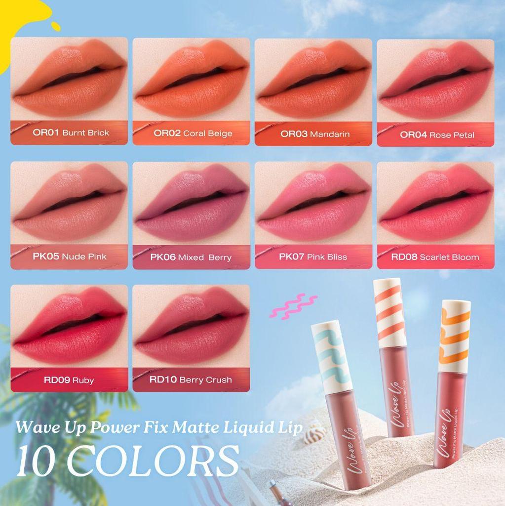 Cute Press Wave Up Power Fix Matte Liquid Lip 2.5 G.