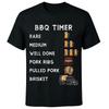 BBQ Timer Funny Beer Grill Barbecue Men T‑Shirt