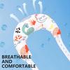 Baby Pillow with Ergonomic Neck Support Breathable Cotton Pillow with Cartoon Pattern for Newborns Infant