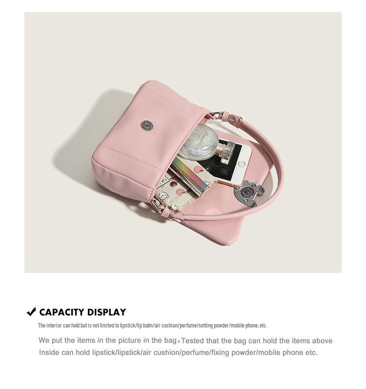 2025 High-End Diamond Pattern Underarm Bag: Zhao Lusi Style Niche Shoulder Handbag with Flower Roll Design