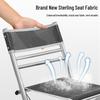 Portable Folding Stool with Backrest: Sturdy Outdoor Chair for Fishing, Camping, and Home Use