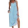 Women Sleeveless Summer Dress Casual Loose Fit Maxi Dress with Pockets Lightweight Beach Vacation Sundress