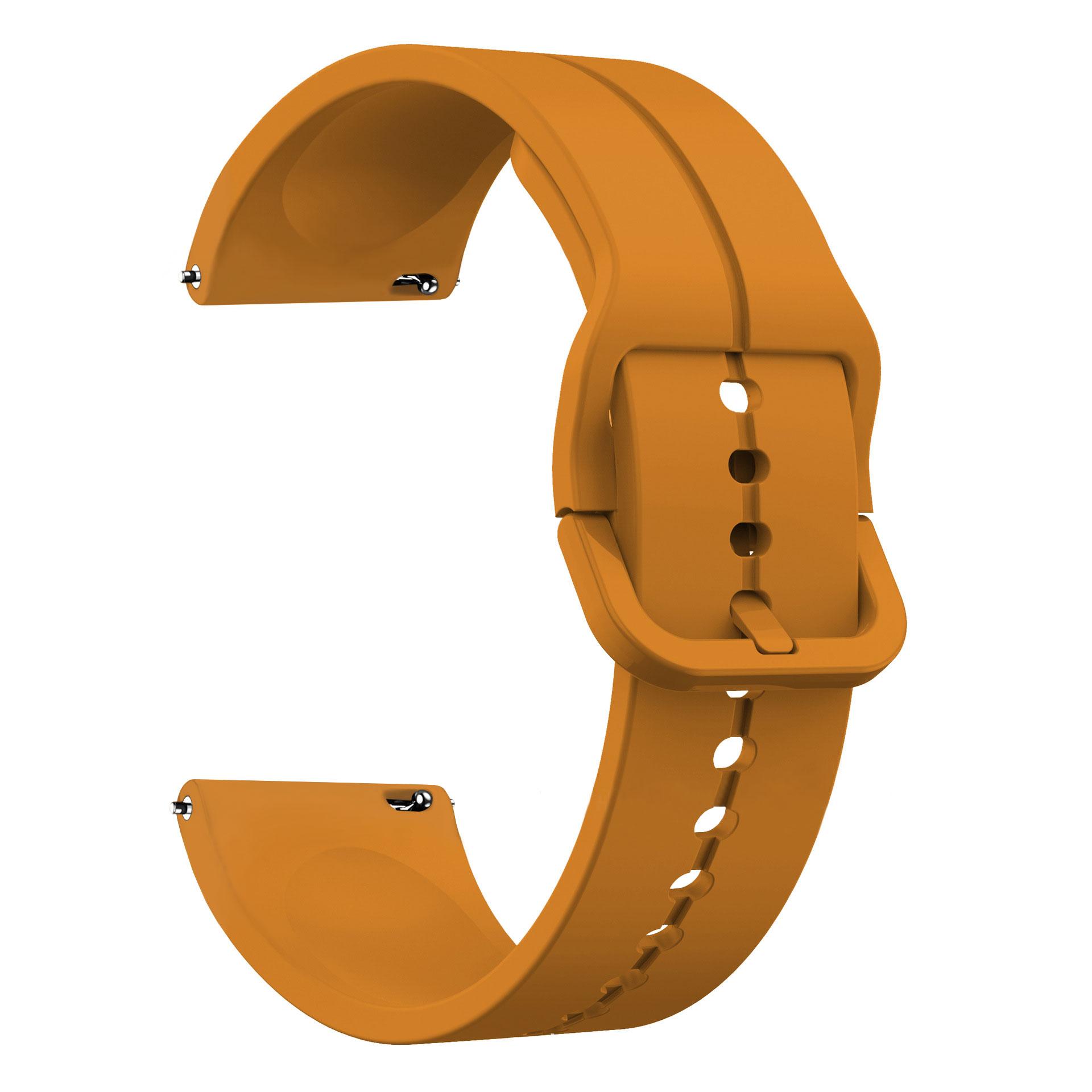 

For Samsung Galaxy Watch6 40mm/44mm/Watch6 Classic 43mm/47mm Watch Band 20mm Silicone Watch Strap Yellow