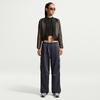Women's Nike Sportswear Jackets Women's Dark Umber Stand Collar Moderate