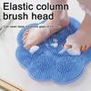 2Pcs Shower Foot Scrubber Mat, Foot Massage Pedicure Pad with Soft Silicone Bristles, Gentle Deep Cleansing Shower Foot Wash Mat
