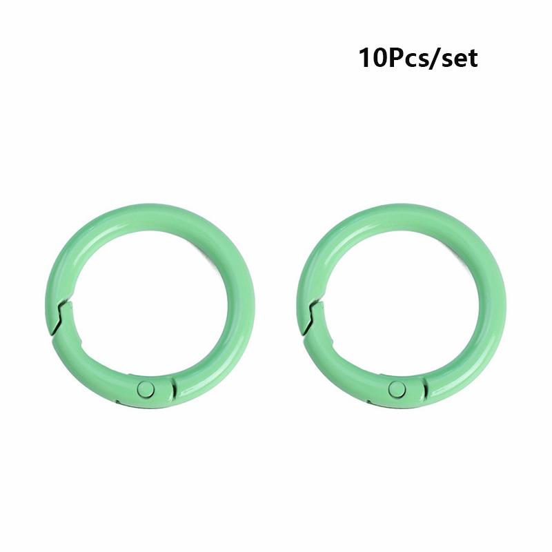 Yogodlns 10Pcs/Set 33MM High quality Plated Gate Zinc Alloy Hooks Snap Clasp Clip Bag Belt Buckle Spring O-Ring Buckles Carabiner Purses Handbags