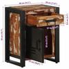 VidaXL Bedside Tables 2 Pcs Multicolour Solid Raw Mango Wood, Bedside Cabinet, Bed Cabinet, Side Table 4013562