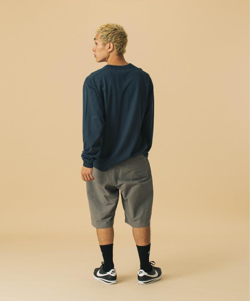 [Extra Large] Pigment Dyed Old English Logo Long Sleeve Tee, Men's, Navy