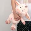 Cartoon Pig Plush Toy Stuffed Pink Pig Plushie Simulation Animal Doll Home Living Room Bedroom Decoration Boys Girls Birthday Gift