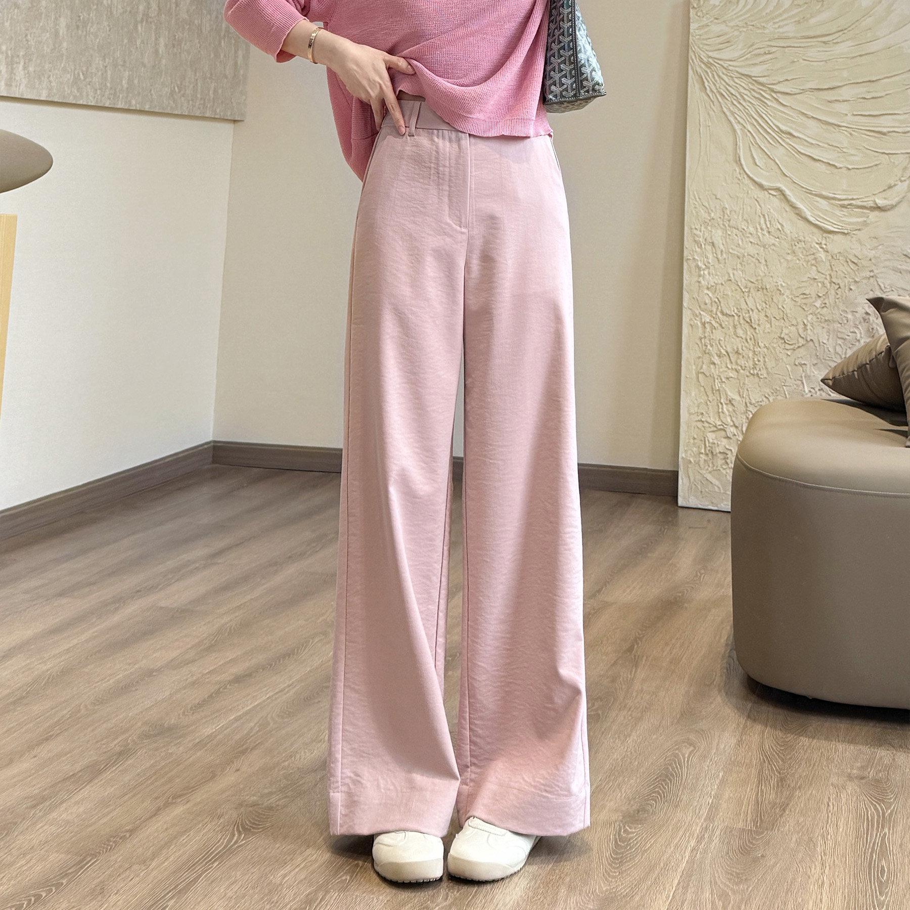 

Springtime Wide-Leg Lightweight Breathable Trousers - New Hydrogen Cow Fabric, Sun Protection, Full Length Medium