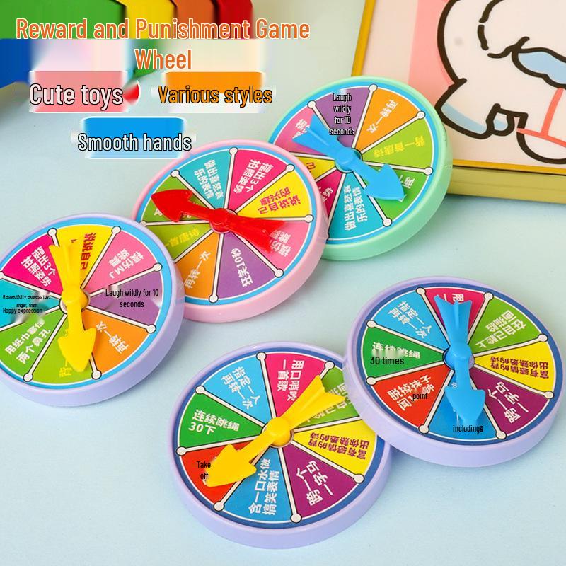 Interactive Family Fun Turntable Game: Reward, Punishment, Adventure, and Raffle Toy for Parties and Parent-Child Play