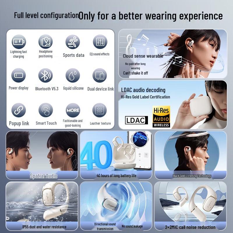 Edifier Evo Open Ear-Hook Wireless Earbuds