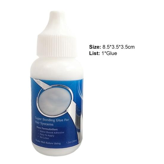 38ml Wig Glue Invisible Waterproof Hair for Head Front Wig Replacement Lace Adhesive Glue