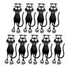 Creative Stationery Bookmarks Curious Cat Bookmark Funny Acrylic Book Clip Transparent Page Holder for Readers Book Lovers