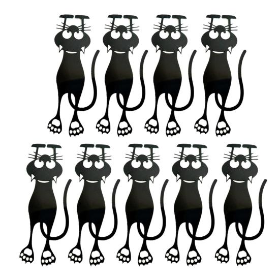 Creative Stationery Bookmarks Curious Cat Bookmark Funny Acrylic Book Clip Transparent Page Holder for Readers Book Lovers