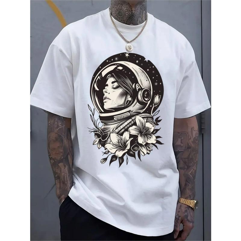 

European sizes Men s casual sportswear short-sleeved shirt, trendy 2D printed pattern, stretchy and comfortable 4XL білий