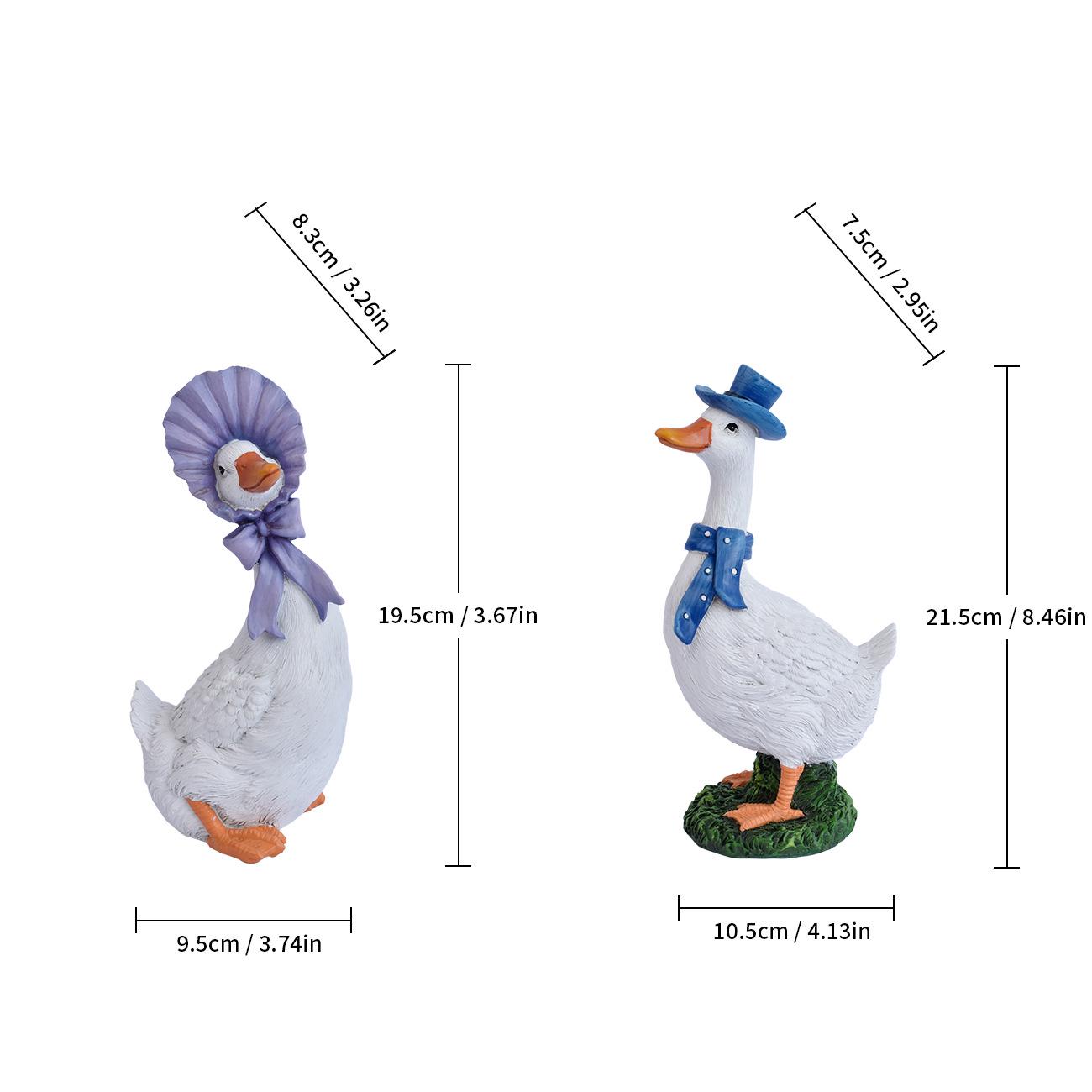 Cartoon Duck Garden Ornaments: Cute Animal Decor for Home and Courtyard