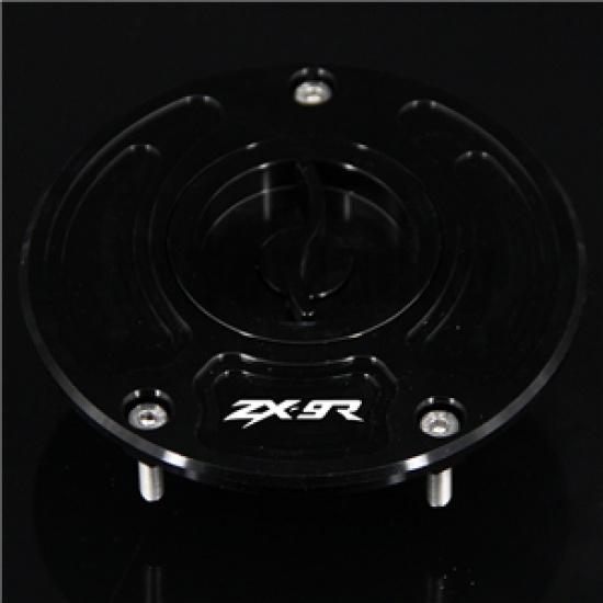 CNC Aluminum Keyless Motorcycle Accessories Fuel Gas Tank Cap Cover For Kawasaki ZX-9R ZX9R ZX9 R 2000-2003 2001