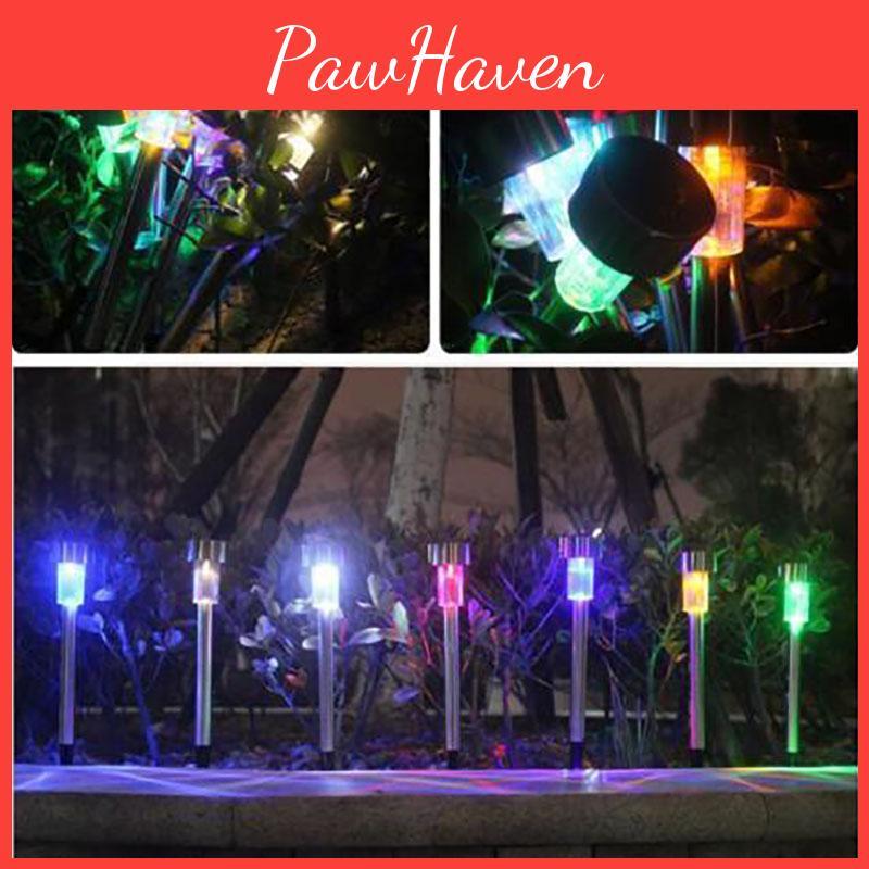 Outdoor Stainless Garden Steel Led Solar Landscape Path Lights Lamp Yard
