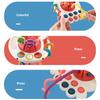 Pull String Teething Toy Portable Colorful Fine Motor Skills Development Baby Sensory Toy for Home Travel Gift