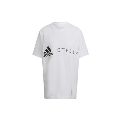 SS22 Logo Print Round Neck T-Shirt Women Tops White HB7401