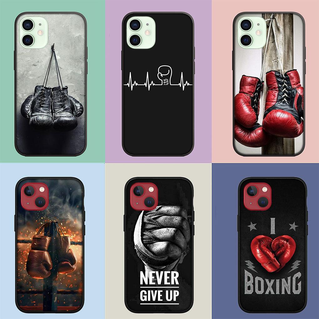 Starke Kickboxhandschuhe Kickbox-Schutzhülle für Apple iPhone 15 14 13 12 11 Pro XS Max XR 6 6S Plus + SE 14+ 6+ Handyhülle