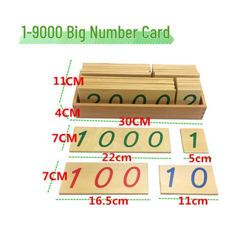 

Монтессори Детский сад Обучающие карточки с цифрами (1-9000) Хит продаж