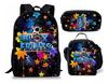 New Roblox Student School Bag Roblox Digital Printing Backpack Three-piece Set Lunch Bag Pencil Case