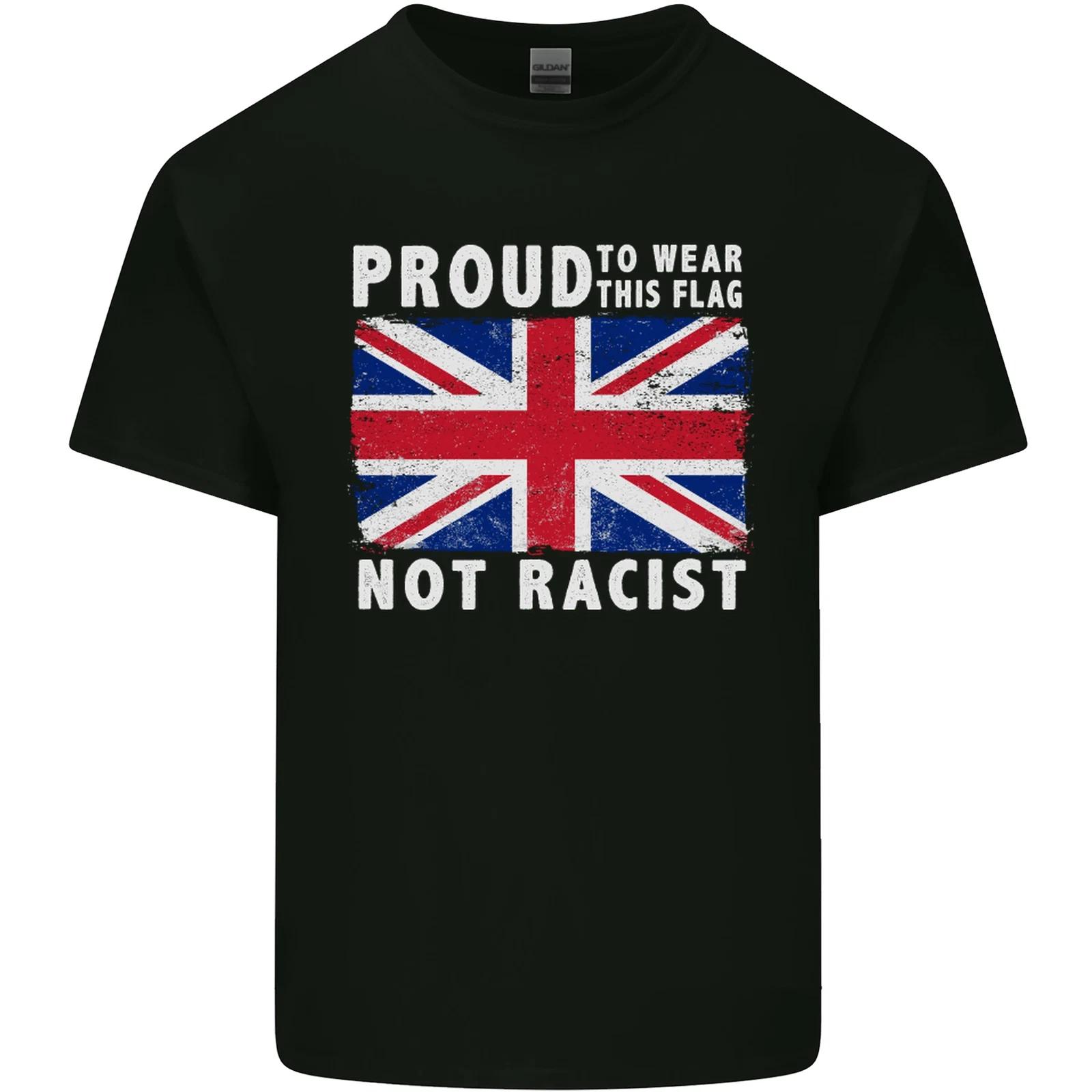 

Горд носить флаг Не расистская футболка Union Jack для детей Детская S