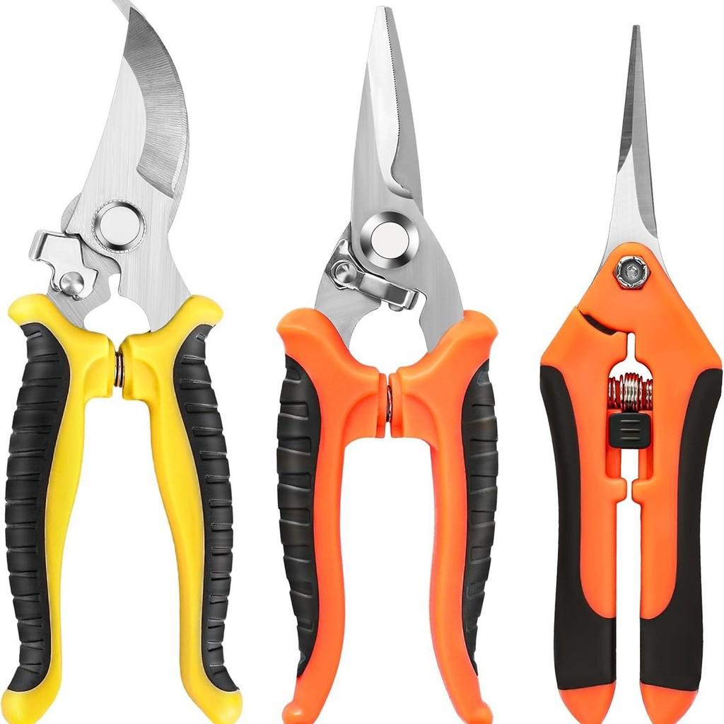 Garden Shears Set With Stainless Steel Blades For Pruning Fruit Trees And Garden Use
