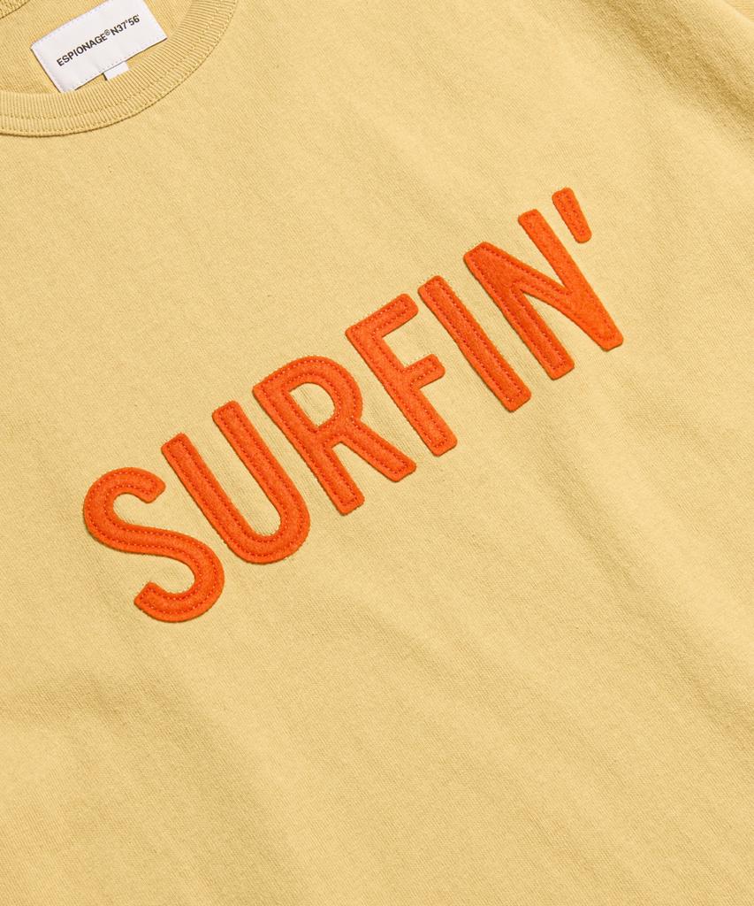ESPIONAGE Surfin Heavyweight Tee Vintage Yellow