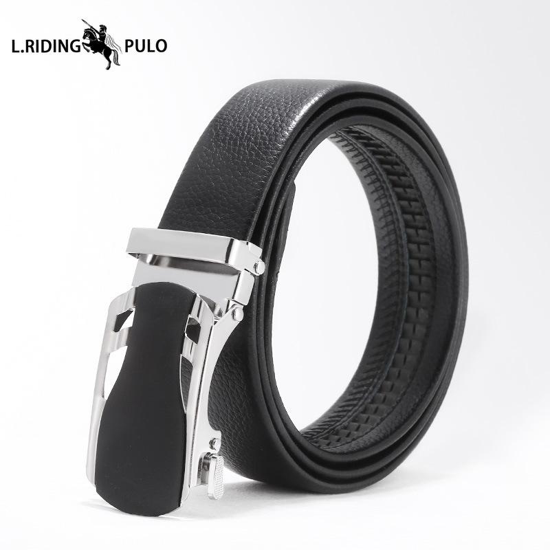 Cinture da Uomo, Cinture Casual, Semplici Fibbie Automatiche Giovanili, Fibbie in Ferro Imitazione Pelle, Fasce in Vita