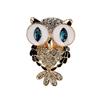 Three-dimensional Owl Brooch High-end Female Cute Animal Corsage Suit Accessories Collar Pin Trendy Men's Personalized Jewelry
