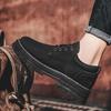 Neue Herrenschuhe Plateau Schnürer Britischer Stil Lässig Dicke Sohle Rutschfest Luxus Motorradschuhe Zapatos Mujer