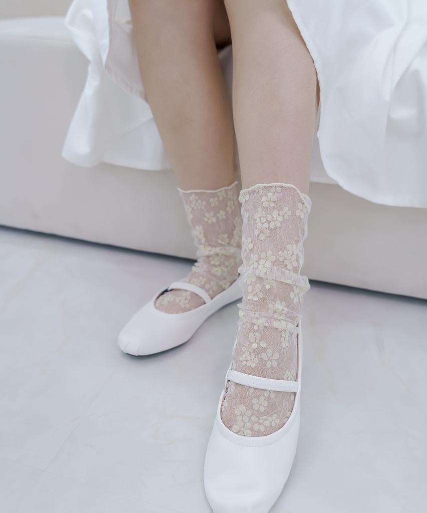 Mimin Flower Wave Socks 2 Colors