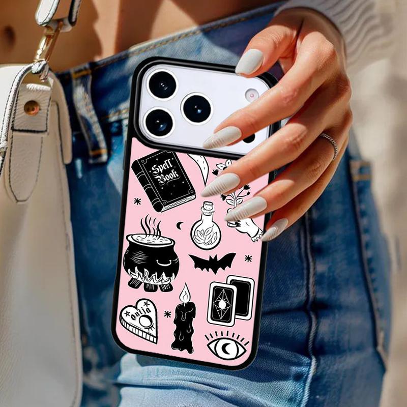 

Girly Pastel Witch Goth Ouija Phone Case For iPhone 17 Air 14 15 13 12 Max Cover For Apple 14 15 16 16e 11 Pro Max Plus iPhone 17pro