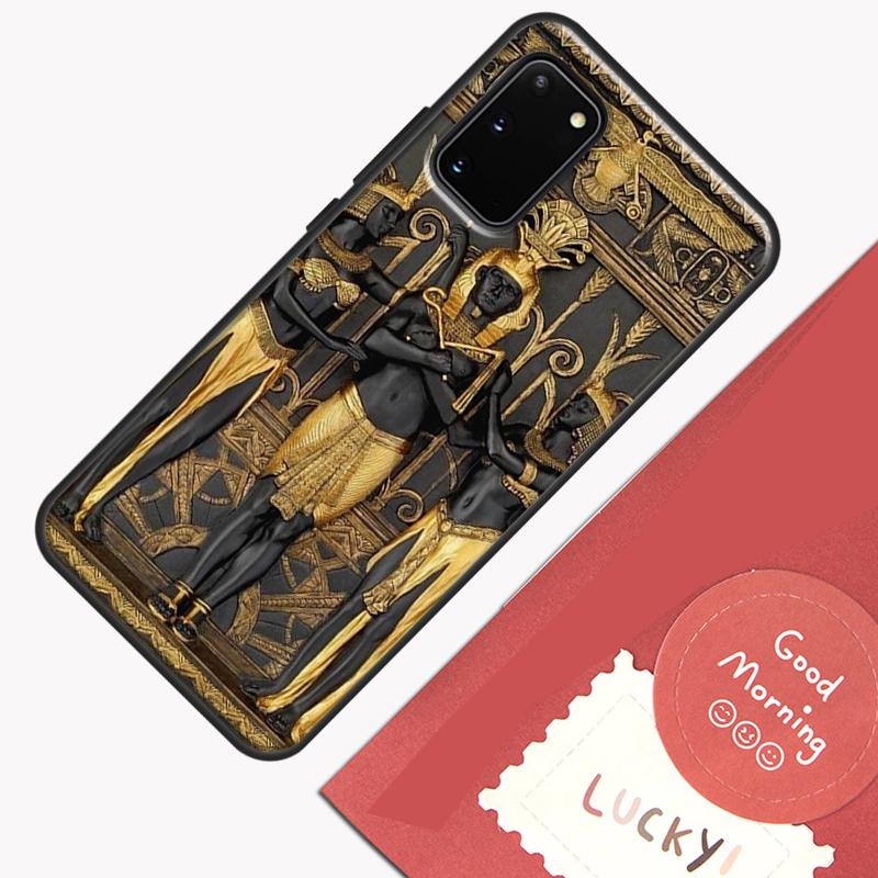 Ägypten Pharao Wandmalerei Handyhülle Für Samsung Galaxy S26 S25 Ultra S20 S21 S22 S23 S24 S10 Plus S25 FE Hülle Schale