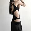 Y2K Summer Women's Solid Color Sexy Fashion Hollow Splicing Slimming and Slimming Jumpsuit