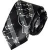 Corbata Estrecha Estilo Coreano Nota Musical - Moda Casual Unisex Corbata de 5 cm