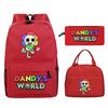 New Dandy's world game merchandise personalized printing primary and secondary school schoolbag three-piece set