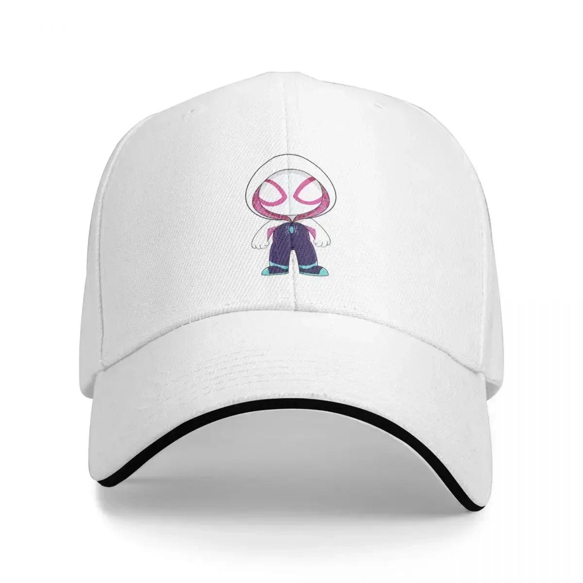 

Ghost Spider Cap Fashion Casual Baseball Caps Adjustable Hat Hip Hop Summer Unisex Baseball Hats Customizable Polychromatic One Size белый