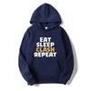 Eat Sleep Clash Repeat Hoodies 100% Pure Cotton Eat Sleep Repeat Clans Video Games