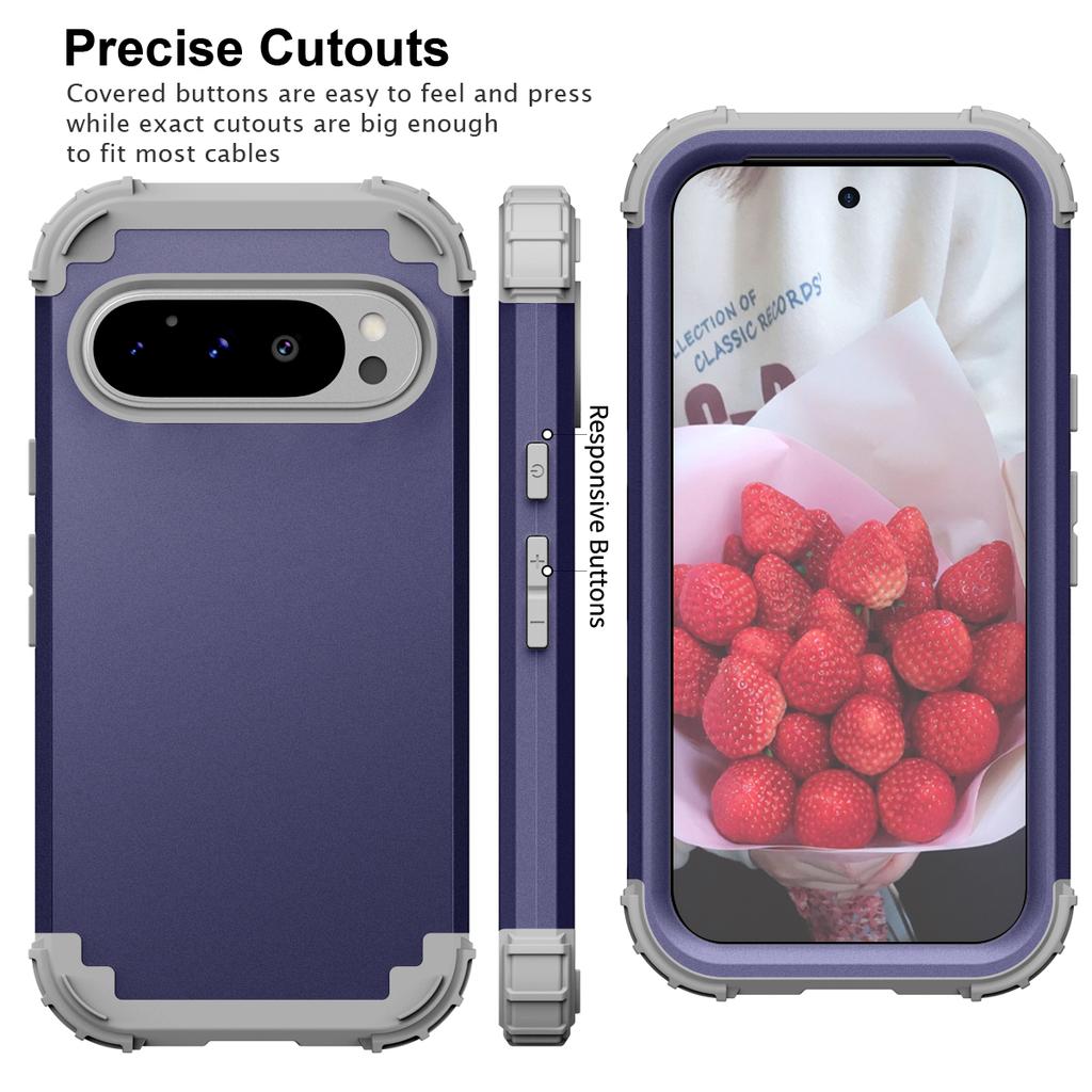 L-Style For Google Pixel 9 Pro Case Shockproof PC + TPU Phone Back Cover