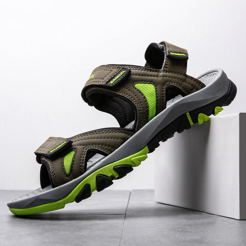 

2025 Men s Dual-purpose Vietnamese Sandals: Beach, Sports & Outdoor Slippers 42 армія зелений колір