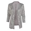 Women Sexy Glitter Sequins Performance Club Evening Cocktail Suit Party Coat
