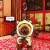 Flower Coat Big Military Uniform Capybara Plush Key Holder Gift And Home Decor